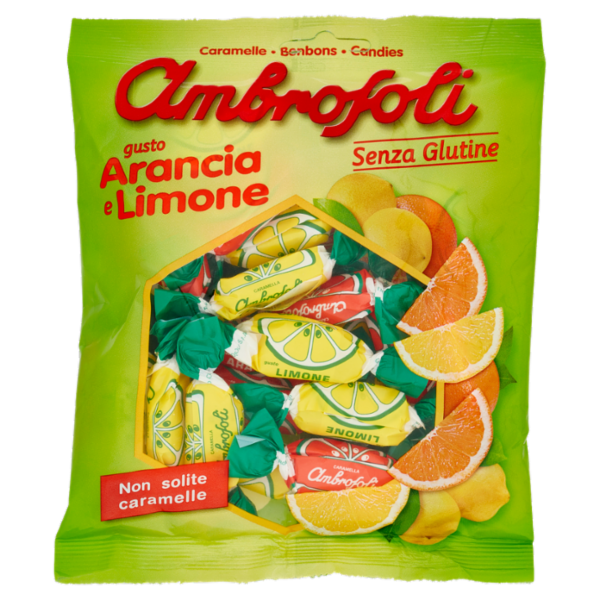 Ambrosoli Caramelle gusto Arancia e Limone 150 g