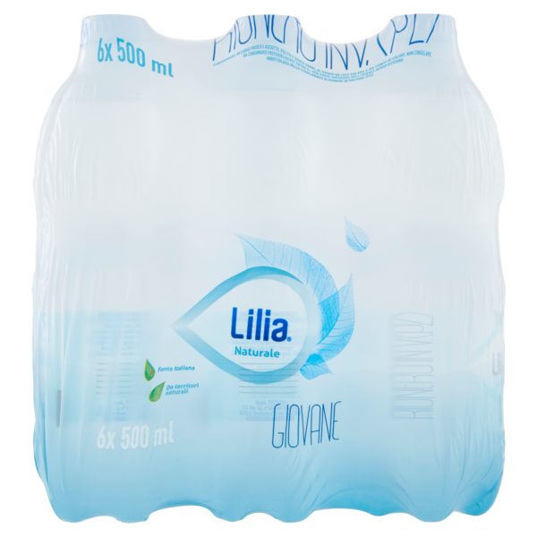 LILIA Giovane, Acqua Minerale Naturale 0,5L x 6 (PET)
