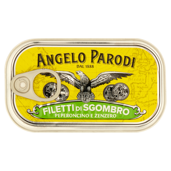 Angelo Parodi Filetti di Sgombro Peperoncino e Zenzero 125 g