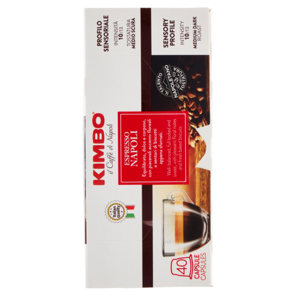 Kimbo Espresso Napoli Compatibili con le Macchine Nespresso* 40 x 5,5 g
