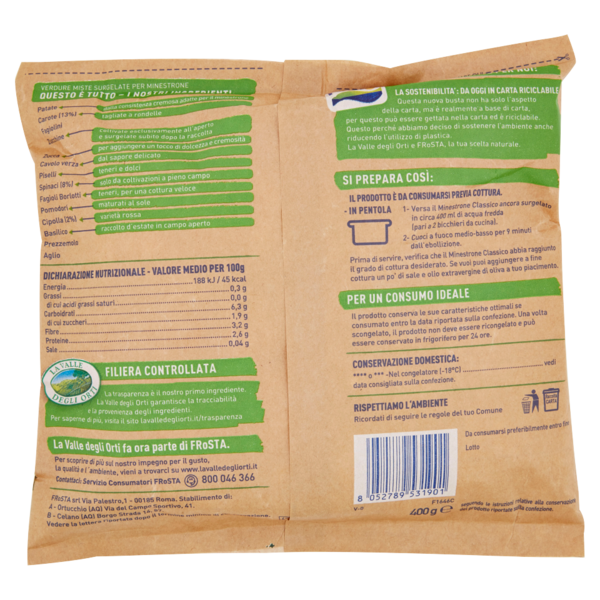 La Valle Degli Orti Minestrone Classico 400 g