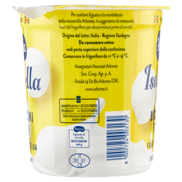 Arborea Isolabella Bocconcini Freschi 8 x 25 g