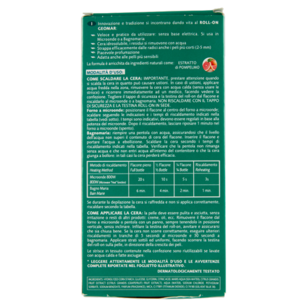 Geomar Kit Roll-on Cera Depilatoria Corpo 100 mL