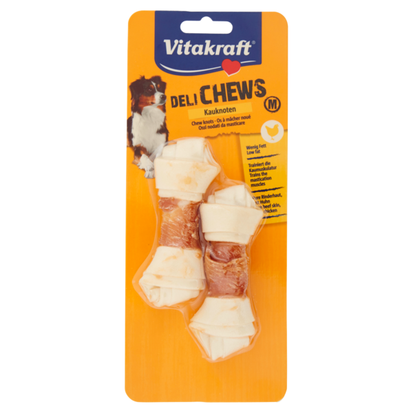 Vitakraft Deli Chews Ossi nodati da masticare M 2 pezzi 70 g