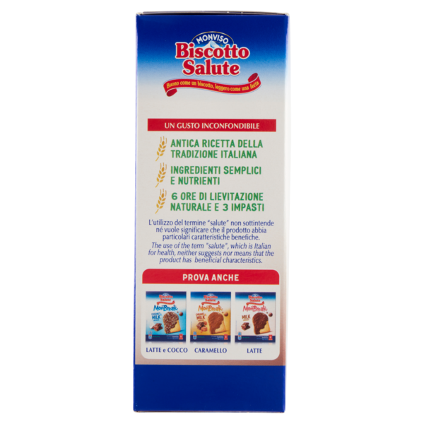 Monviso Biscotto Salute MonBreak Dark Chocolate 8 x 21 g