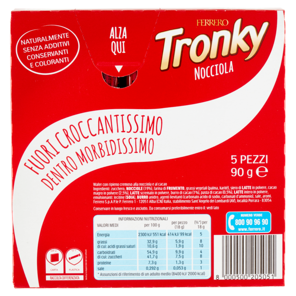 Ferrero Tronky Nocciola 5 x 18 g