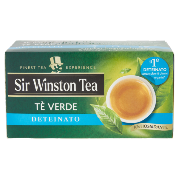 Sir Winston Tea Tè Verde Deteinato 20 x 1,75 g