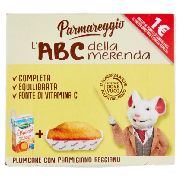 Parmareggio l'ABC della merenda Plumcake con Parmigiano Reggiano