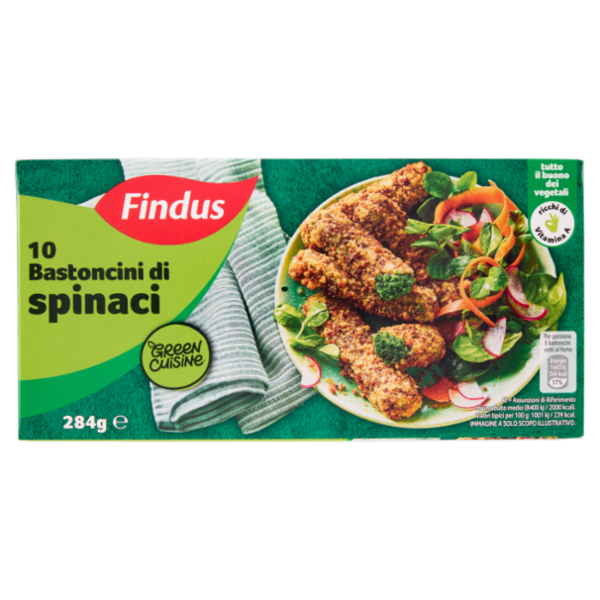 Findus Green Cuisine 10 Bastoncini di Spinaci 284 g
