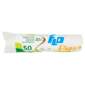 Flo Paper Bicchieri Di Carta 20 Cl 50 Pz