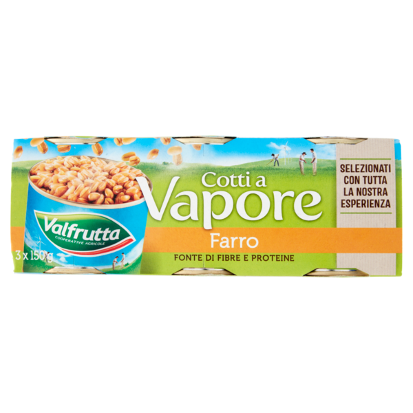 Valfrutta Cotti a Vapore Farro 3 x 150 g