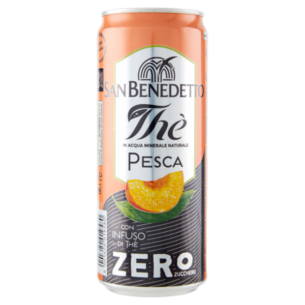 San Benedetto Thè Pesca Zero Zucchero lattina sleek 0,33 L