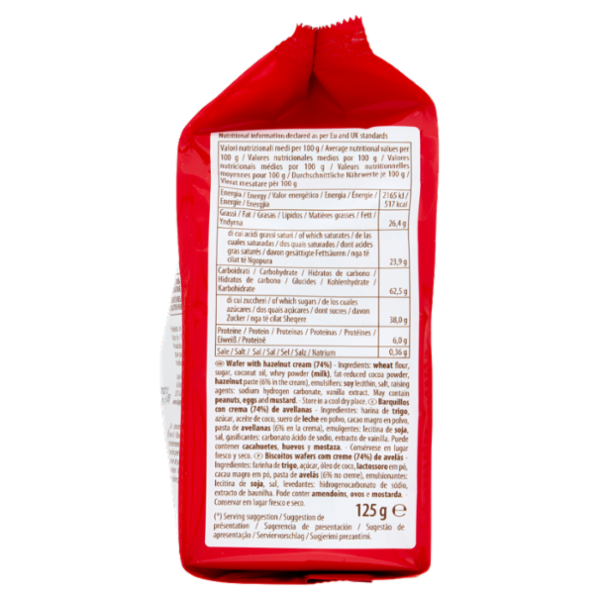 Gastone Lago Mini Party Wafers Nocciola 125 g