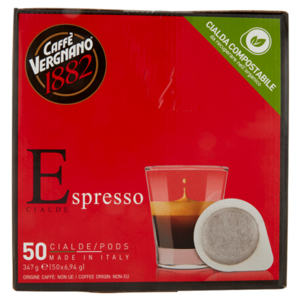 Caffè Vergnano 1882 Espresso Cialda Compostabile 50 x 6,94 g