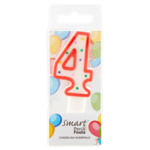 Smart PerLa Festa Candelina Numerale 4 1 Pz