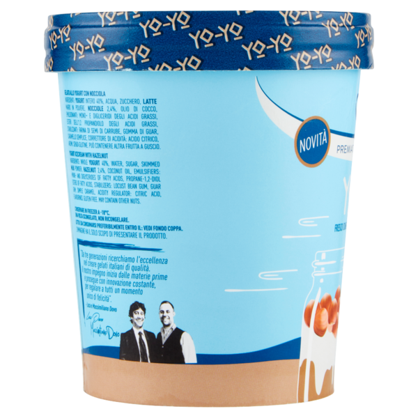 tonitto Yo-Yo gelato yogurt nocciola 275 g