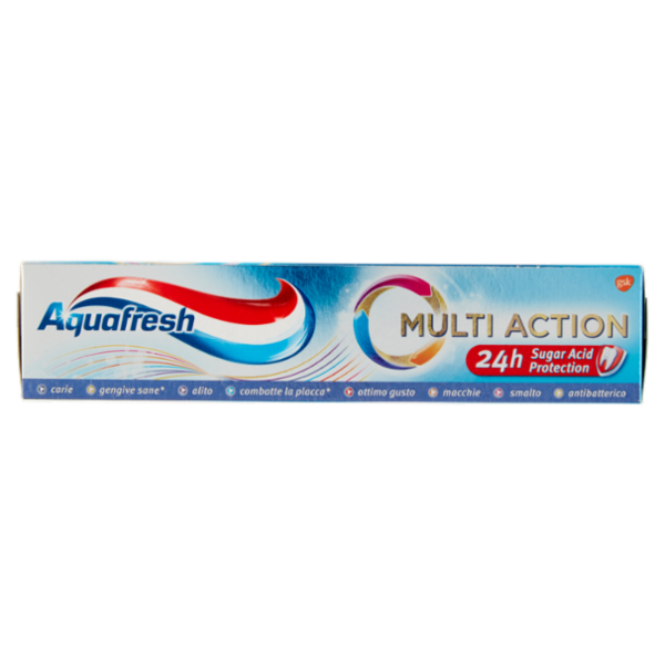 Aquafresh Multi Action Dentifricio con minerali di fluoro per rinforzare smalto e alito fresco 75 ml