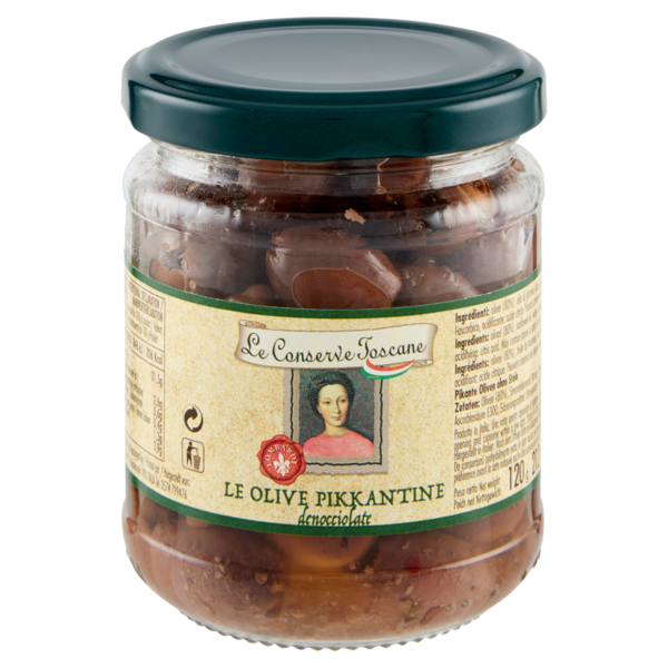 Le Conserve Toscane le Olive Pikkantine denocciolate 120 g