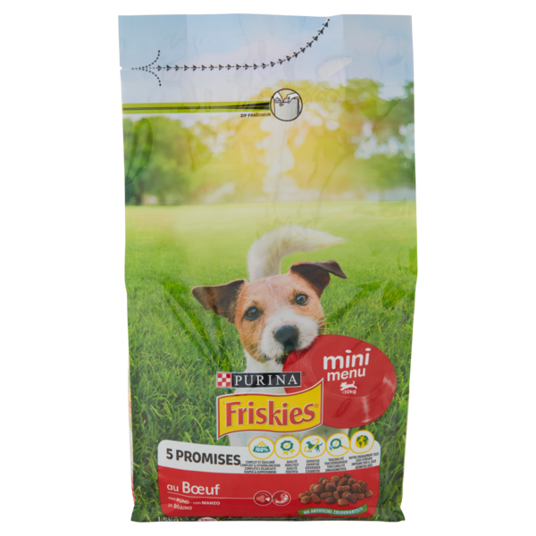 PURINA FRISKIES Cane MiniMenù Con manzo 1,5 Kg