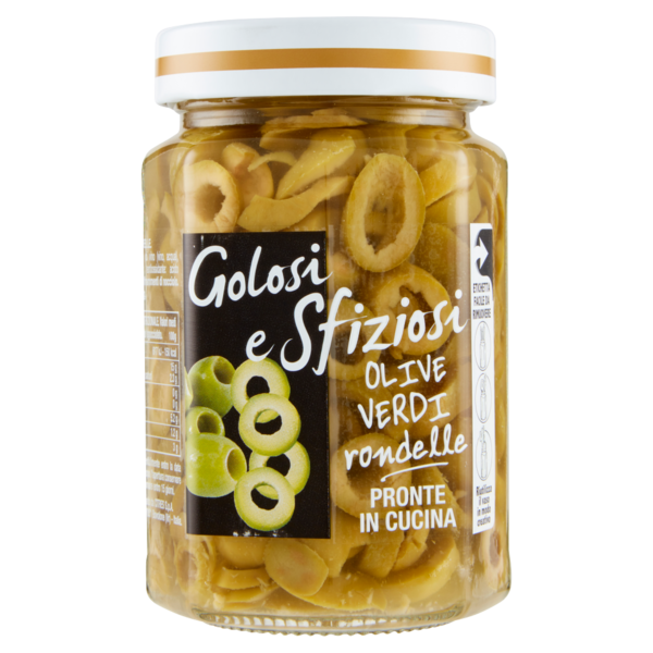 Golosi e Sfiziosi Olive Verdi rondelle 290 g