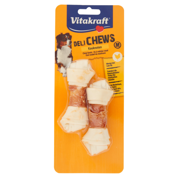 Vitakraft Deli Chews Ossi nodati da masticare M 2 pezzi 70 g