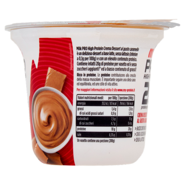 Milk Pro High Protein 20g Crema Dessert al Gusto Caramello 200 g