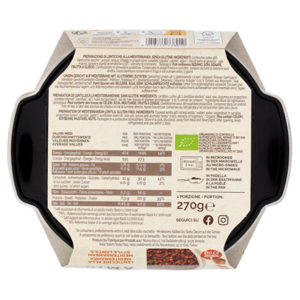 Amio Lenticchie alla Mediterranea 270 g