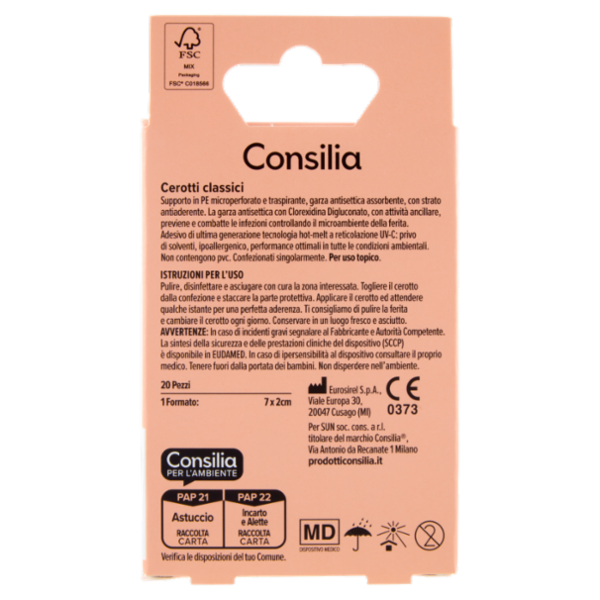 Consilia Saper Scegliere Cerotti Classici 1 Formato 20 pz