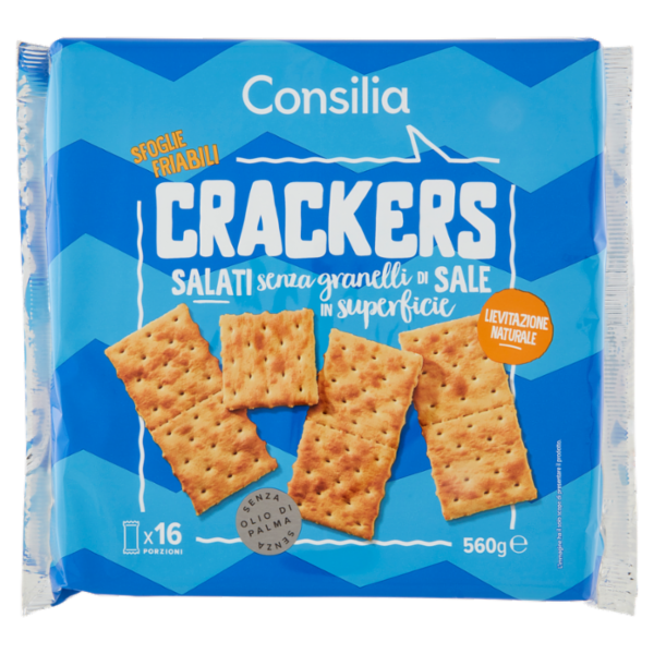 Consilia Cracker Non Salati in Superficie 16 x 35 g