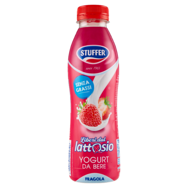 Stuffer Liberi dal lattosio Yogurt da Bere Fragola 500 g
