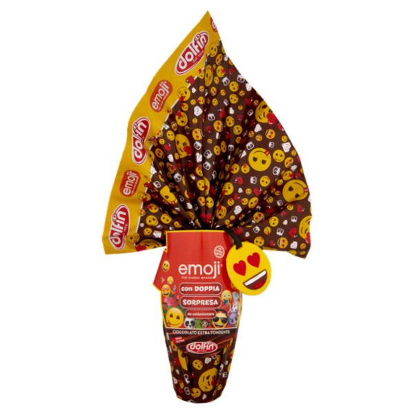dolfin Uovo di Cioccolato Extra Fondente emoji 220 g