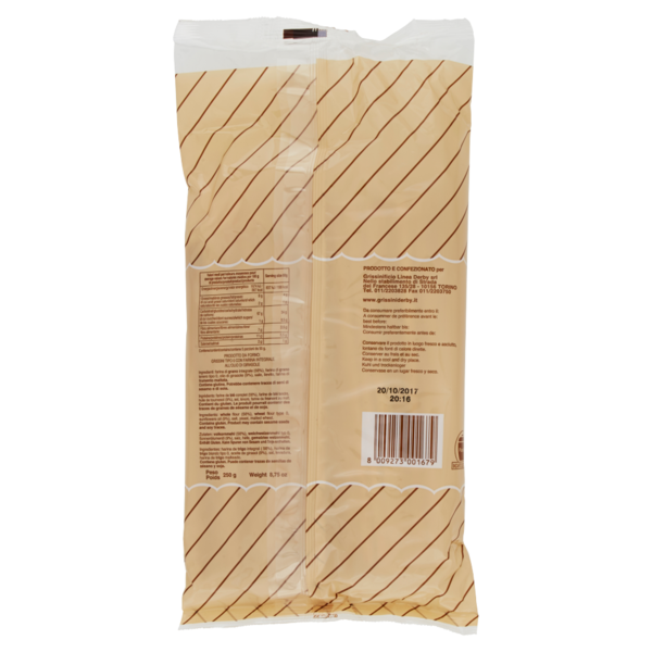 Grissinificio Linea Derby Grissini Torinesi Stirati integrale 5 x 50 g