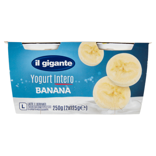 IL GIGANTE Yogurt Intero Banana 2 x 125 g