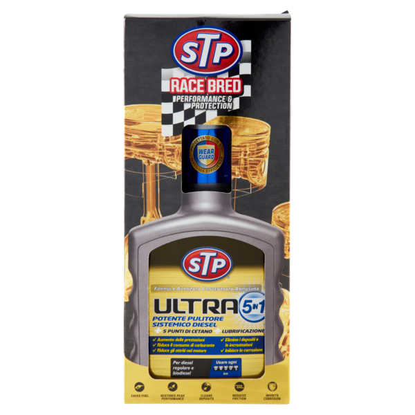 STP Ultra 5in1 Potente Pulitore Sistemico Diesel 400 ml