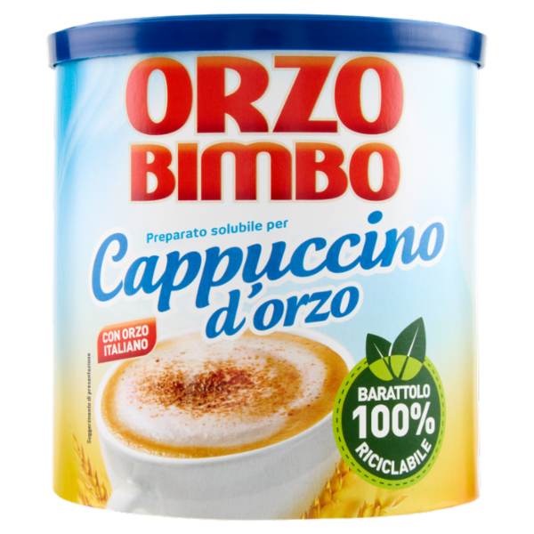Orzo Bimbo, Cappuccino d'orzo, Preparato Solubile, con orzo italiano - 150 g