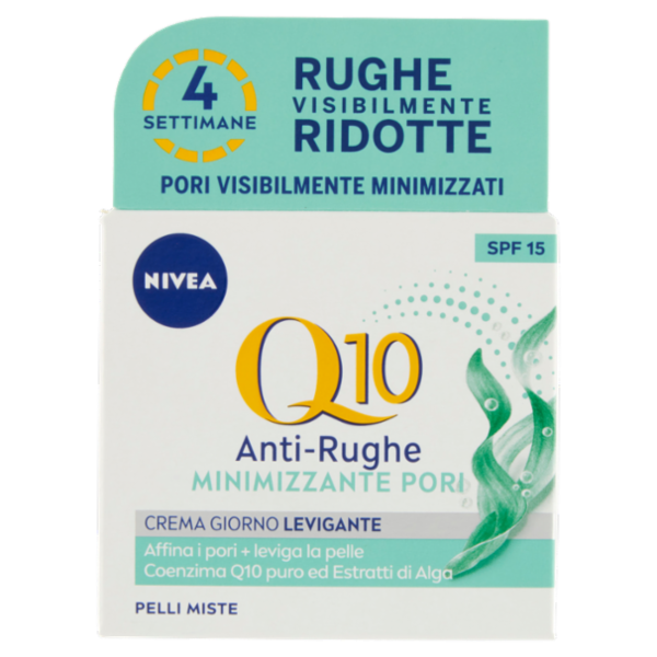 Nivea Q10 Anti-Rughe Minimizzante Pori Crema Giorno Levigante SPF 15 50 ml
