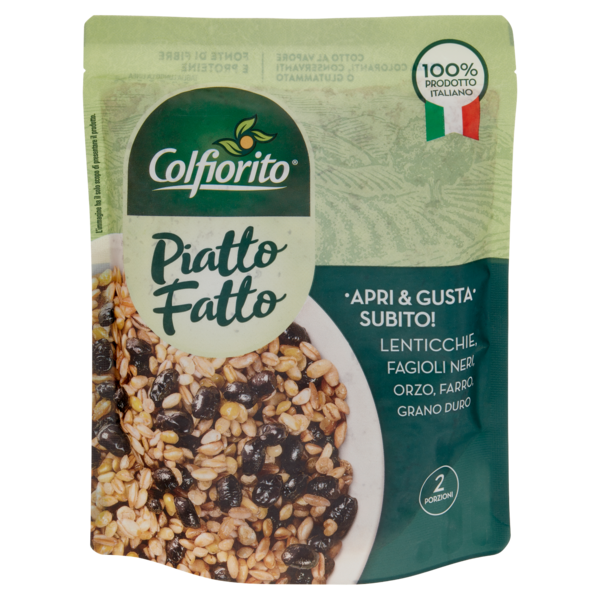 Colfiorito Piatto Fatto Lenticchie, Fagioli Neri, Orzo, Farro, Grano Duro 250 g