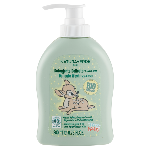 Naturaverde Baby Detergente Delicato Viso & Corpo Bio Disney baby 200 ml