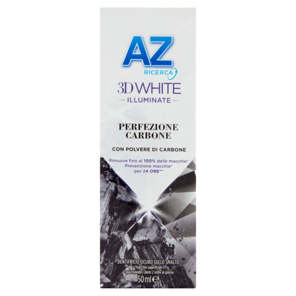 AZ Ricerca Dentifricio 3D White Illuminate Perfezione Carbone 50 ml