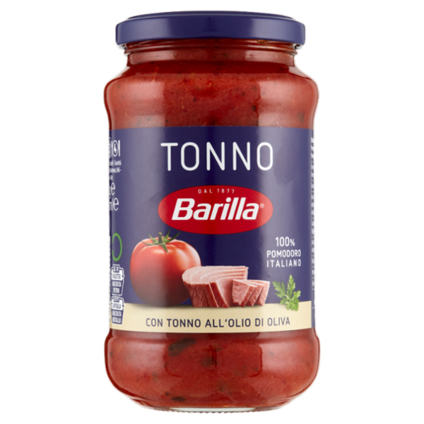 Barilla Sugo Tonno 100% Pomodoro Italiano Condimento per Pasta 400g