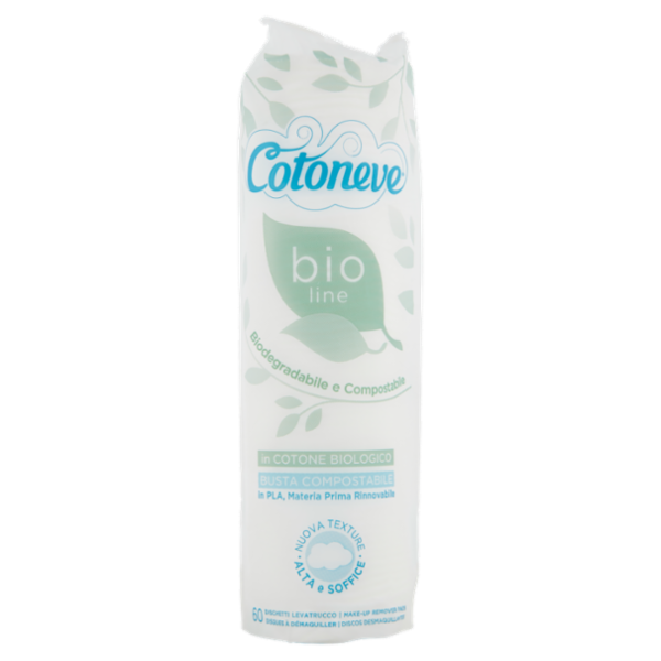 Cotoneve bio line Dischetti Levatrucco in Cotone Biologico 60 pz