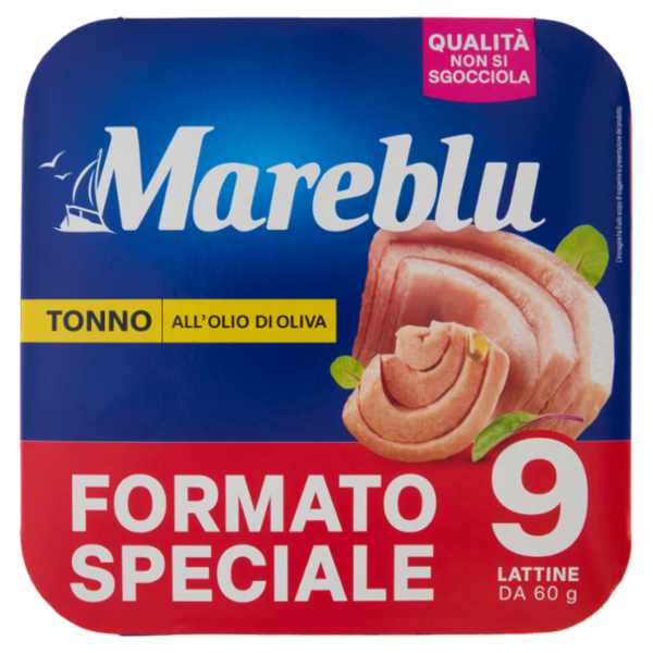 Mareblu Tonno all'Olio d'Oliva 9 x 60 g