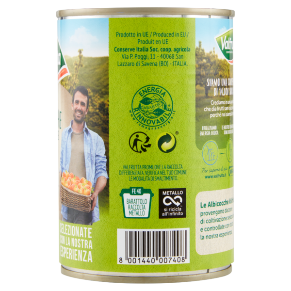 Valfrutta Albicocche Mediterranee 420 g