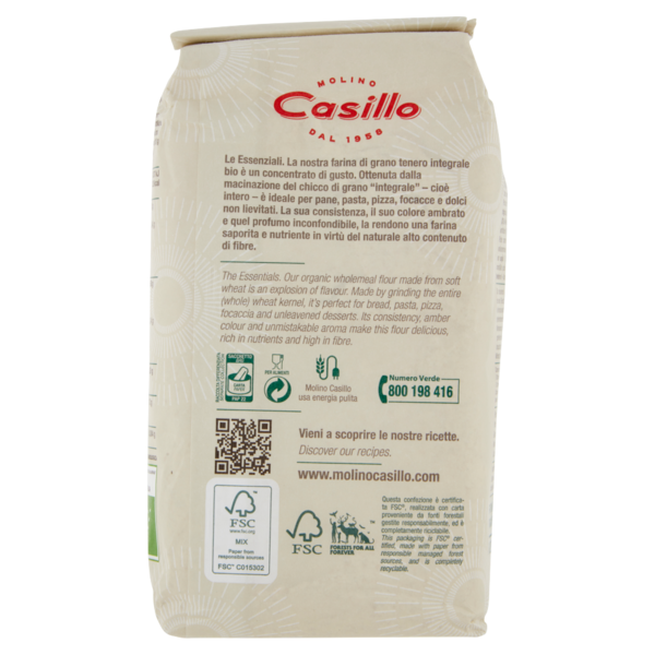 Molino Casillo Integrale Bio Farina Integrale Bio 1000 g