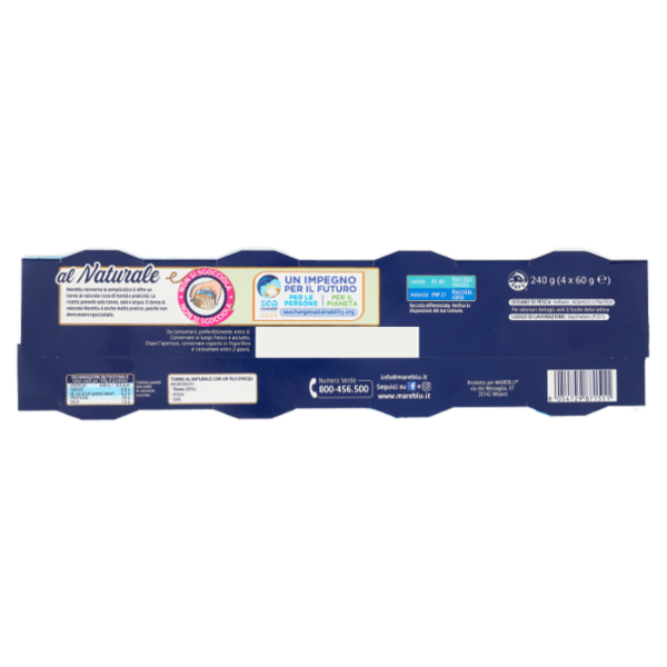 Mareblu VeroNaturale Tonno al Naturale 4 x 60 g