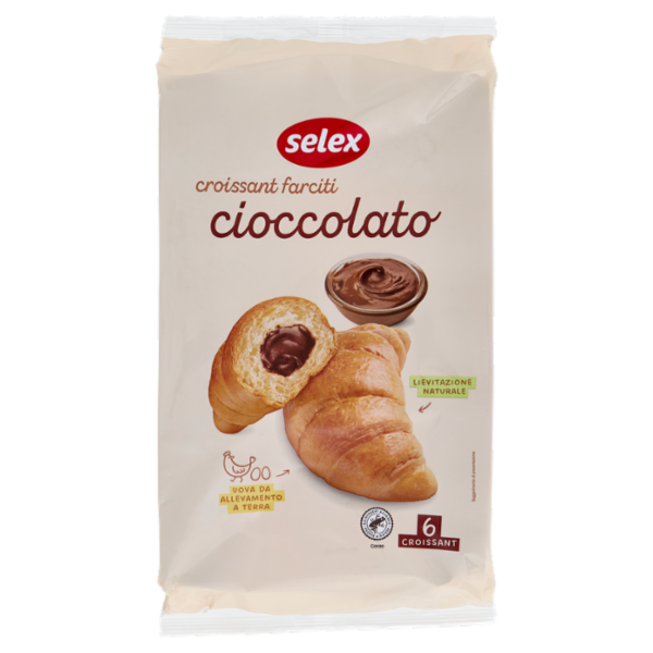 Selex Croissant con Crema al Cioccolato 6x50 g