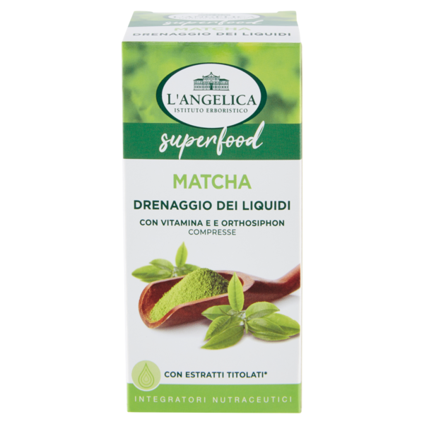 L'Angelica superfood Matcha Drenaggio dei Liquidi 60 compresse 30 g