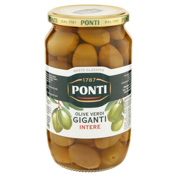 Ponti Olive Verdi Giganti Intere 700 g