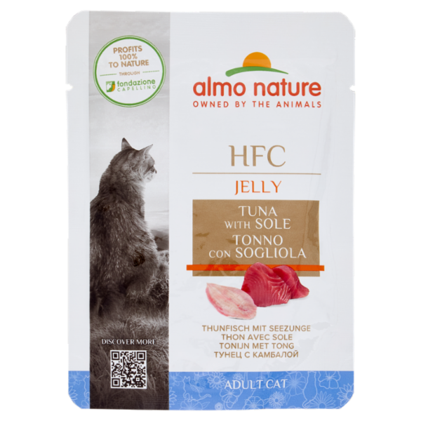 almo nature HFC Jelly Adult Cat Tonno con Sogliola 55 g