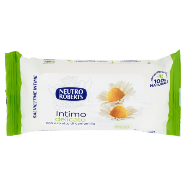 Neutro Roberts Intimo delicato con estratto di camomilla Salviettine Intime 12 pz